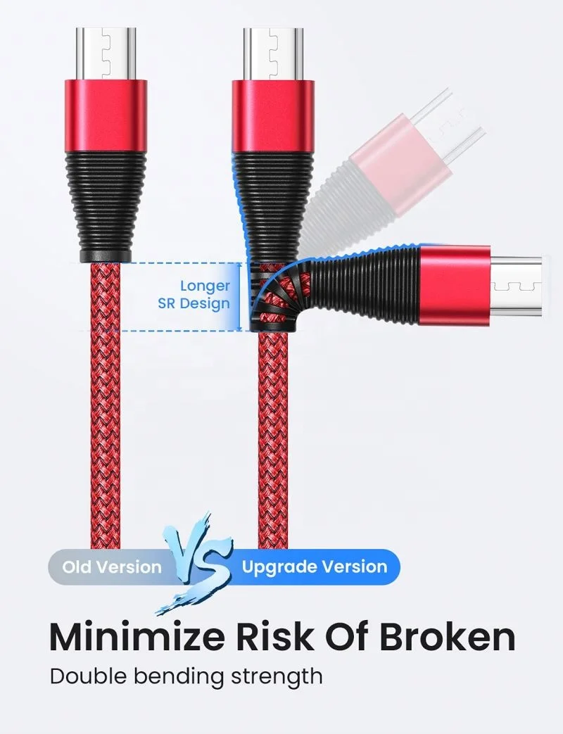 Lisen Wholesale Magnetic Fast Charging USB Cable Flowing Light Phone Accessories Cable USB Micro Data Cables