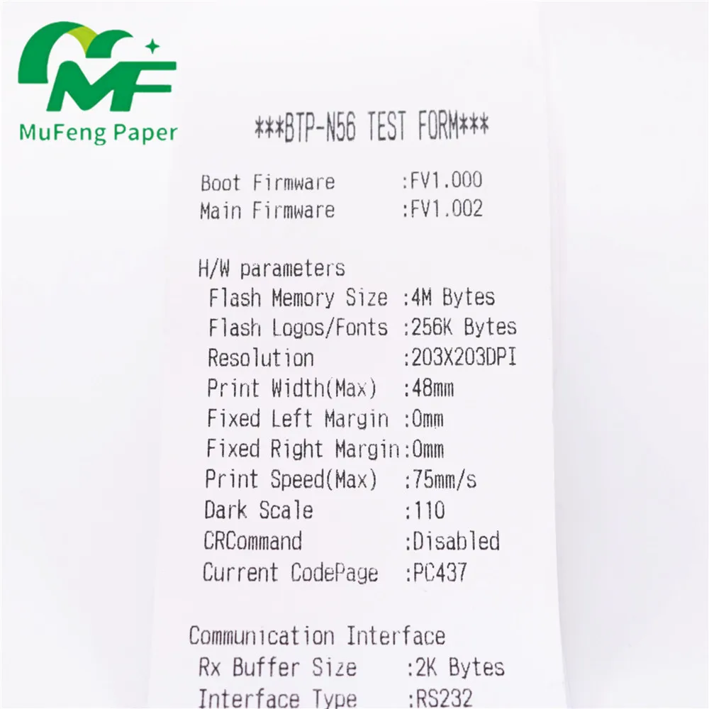  57mm*18m thermal paper roll till cash register for POS