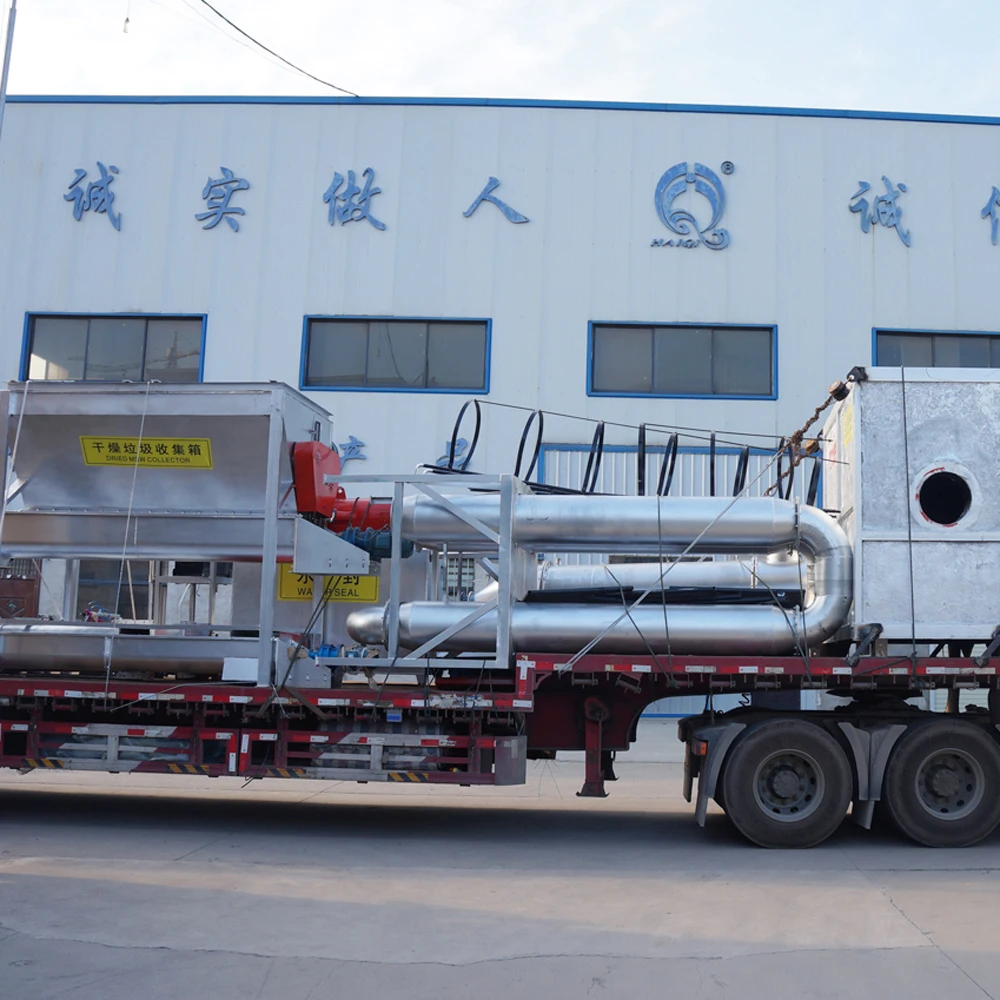 Промышленный газификатор твердых отходов подключается к топливному/газовому