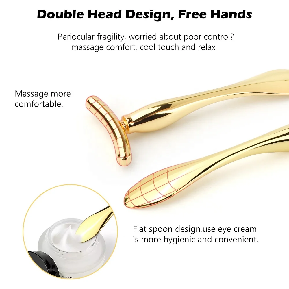 Eye Cream Mixing Spatula Scoop Face Lift Anti Wrinkle Eye Massager Stick Alloy Metal Facial Mask Eye Cream Facial Cream Scoop