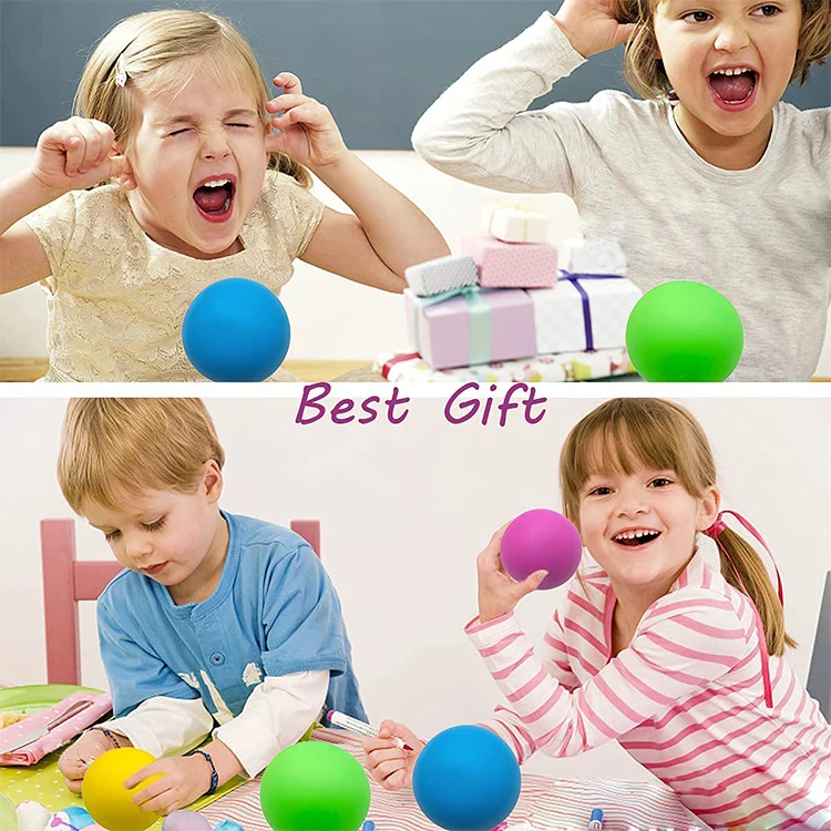 Color Changing Pu soft sensory flour filled stress autism reliever ball squeeze anti fidget squishy stress relief ball toy
