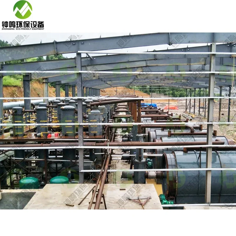 
Automatic 5-15TPD waste tyre pyrolysis machine 