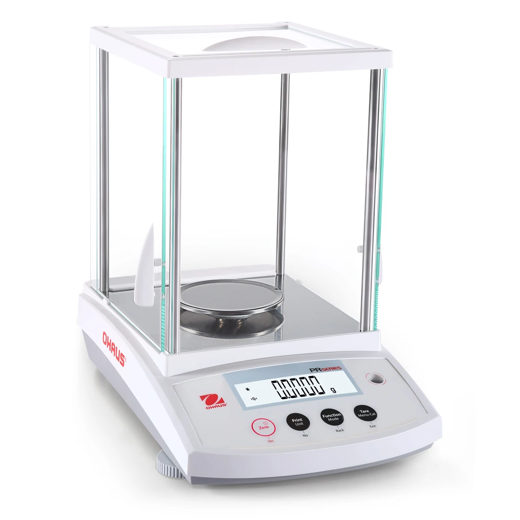 PR Series Precision Balances Ohaus Lab Analytical Scale with Glass Wind Shield High Precision 120g/0.0001g
