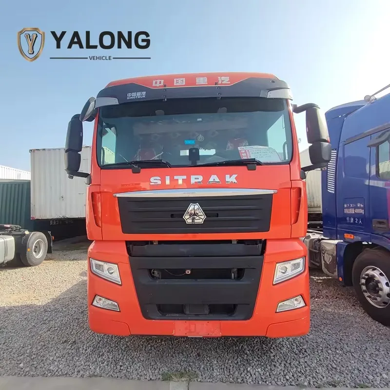 Second hand sinotruk sitrak G7 tractor truck 6x4 480hp trailer head 10wheels heavy duty truck