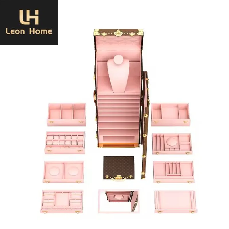 Customized Italian Luxury Makeup Cabinet Marble Luxury Furniture Postmodern Makeup Table Design Bedroom Dressing Table