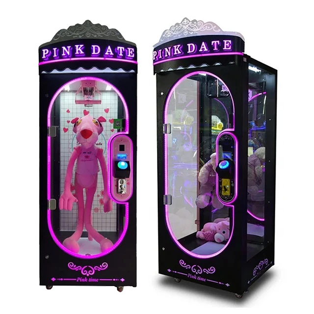 Neofuns Pink Date Coin Operated Games Barber Cut Ur Prize Cutting Game Scissors Gift Vending Machine For Sale