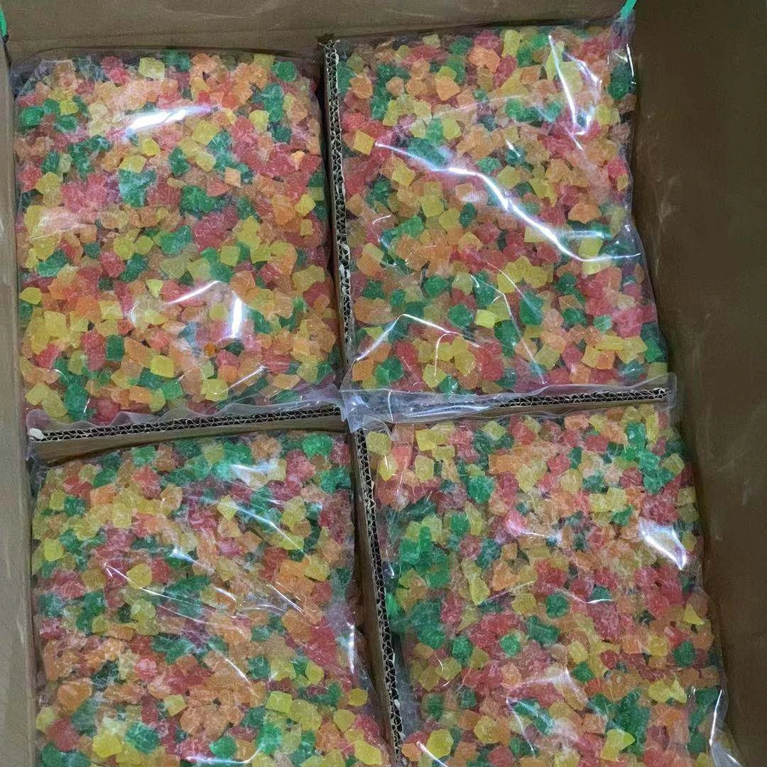 Dried papaya mixed color chunk,slim,round ,slices