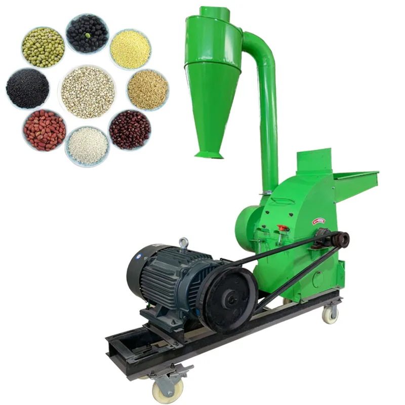 Large Agricultural Diesel Hammer Mill Straw Rice Husk Livestock Feed Grain Hammer Milling Machine