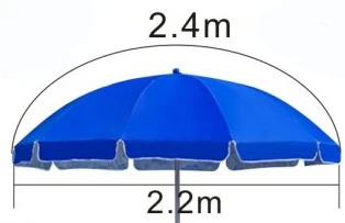 High quality advertising outdoor Sun protection Polyester /Oxford custom logo beach umbrella