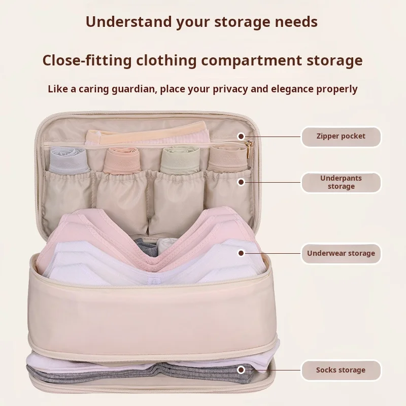 High Capacity Bra Travel Packing Case Portable Underwear Panties Storage Bag Socks Multifunction Belongings Organize Pouch Bag