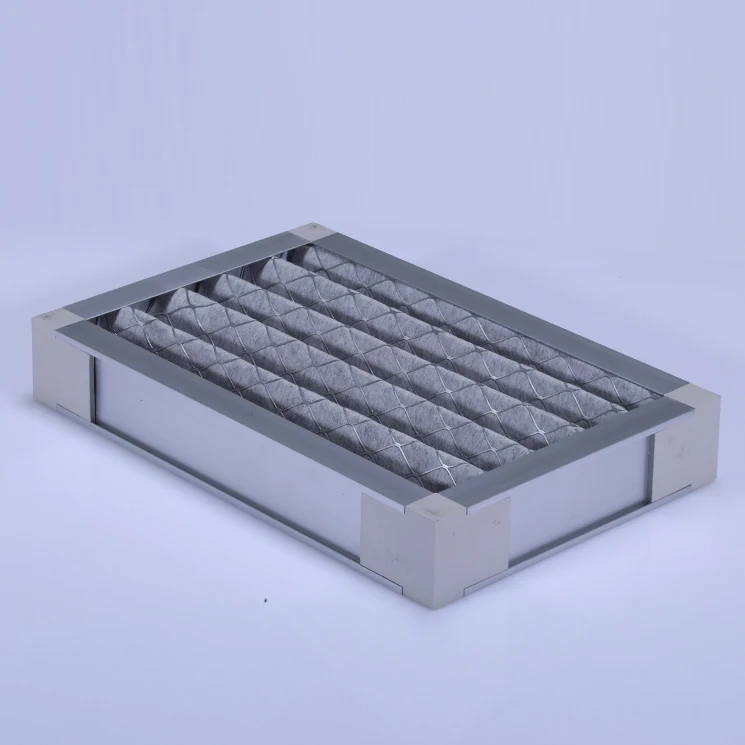 Industrial use G4 Galvanised Steel Frame Carbon panel Pre air filter for China Manufacture