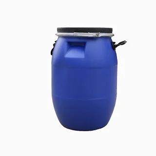 Синий пластиковый бочки с открытым верхом 30L 50L 60L 120L кольцом/метчиком