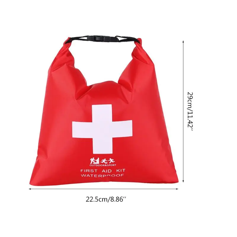 
1.2L Waterproof First Aid Kit Emergency Dry Bag Sack For Travel Camping Red Rafting 