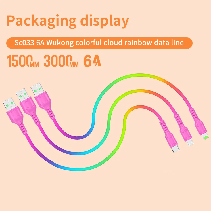 Высококачественный 3A многозарядный Micro USB C кабель 8pin данных 480 Мбит/с 3 в 1 usb-кабель для Macbook Android