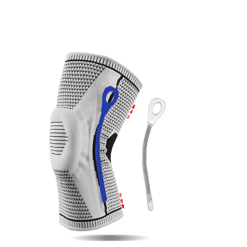 New silicone support spring knee pads for fitness exercise pressure protection thickened shock absorption