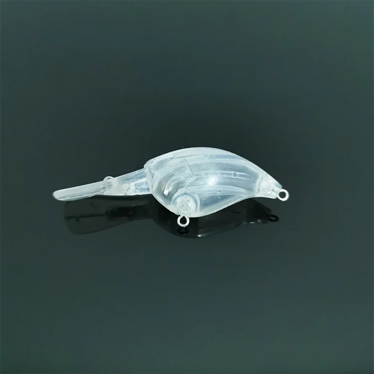 60mm 4.3g Unpainted Crank Bait Fishing Lure Body Blank Lure
