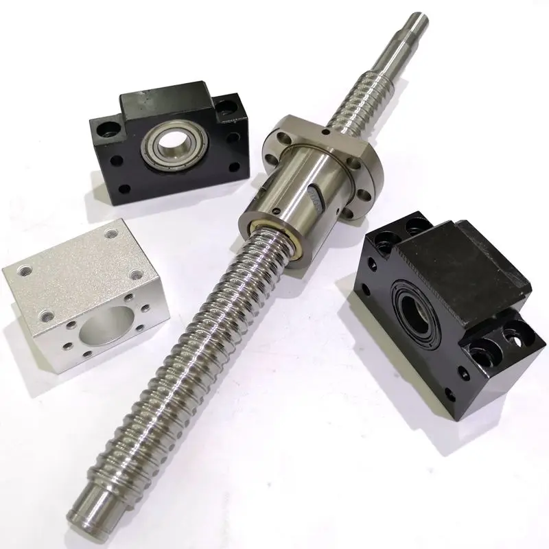 precision ball screw SCR1610 stepper motor ball screw with linear guides cnc router ball screw