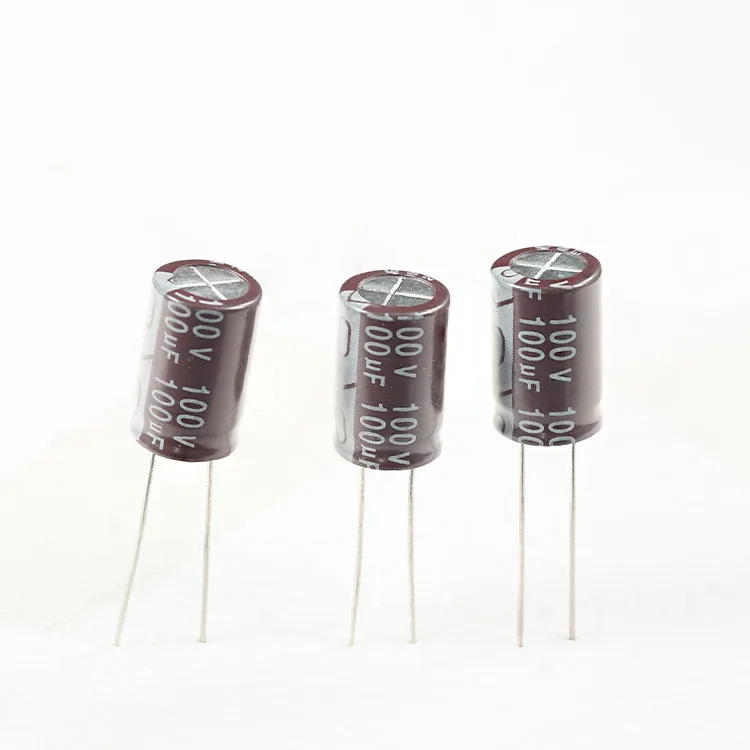 New design super capacitor 100UF 100V industrial applications aluminum electrolytic capacitors