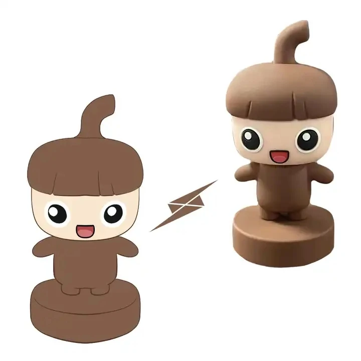 Wholesale custom action figure resin PVC doll lining plastic soft adhesive toy vinyl 3D design silicone cartoon toys