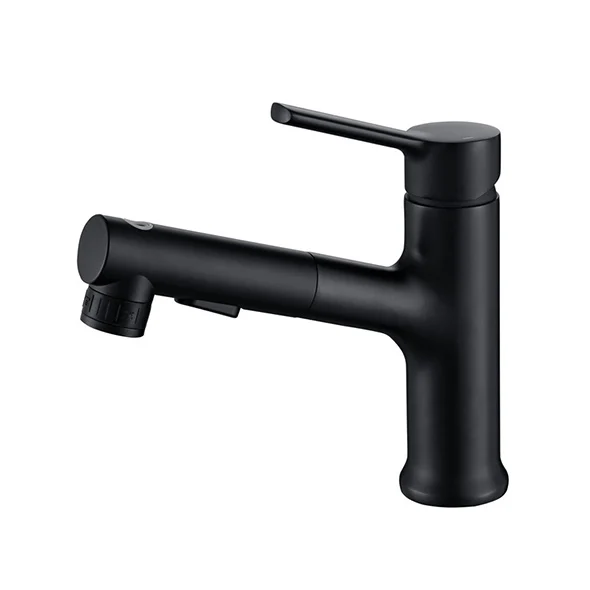 Factory Price Zinc Alloy Bathroom Basin Faucet Pull Out Hot Cold Mixer Water Tap Multifunction Bathroom Faucet