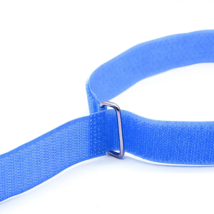 Fastening wraps Cable Wire strap custom size adjustable Reusable reverse buckle nylon hook and loop strap