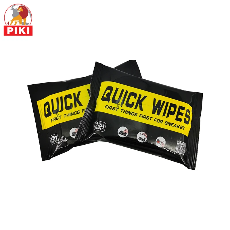 
12Pcs Biodegradable Sneaker Leather Shoe Shine Cleaner Cleaning Wipes 