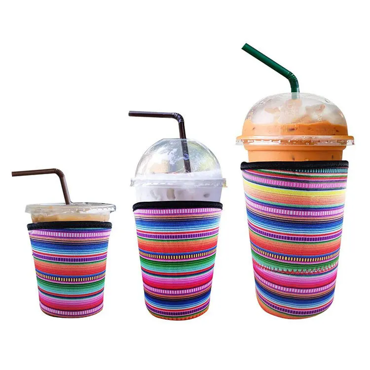 New trading product Custom logo 32oz keeps drinks cold keeps hands dry reusable neoprene coffee cup sleeve
