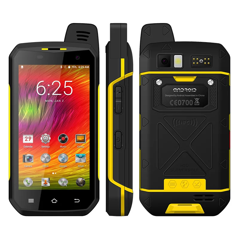 UNIWA B6000 4.7 Inch  Waterproof Android Rugged Smartphone Octa Core 64GB IP68 cellphone with NFC