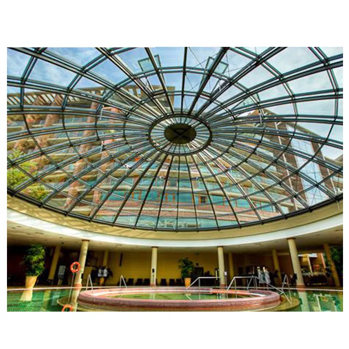 Steel Structure Building Roof Clear Glass Dome