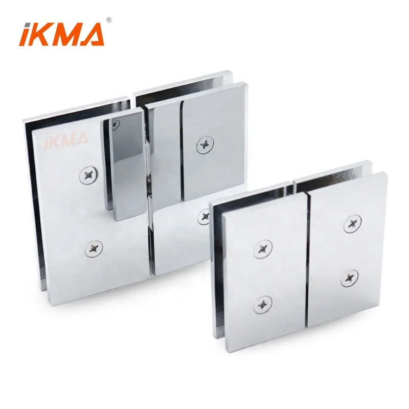 CAR02 crl 92mm brushed nickel cardiff series glass-to-glass Rotate mount hinge