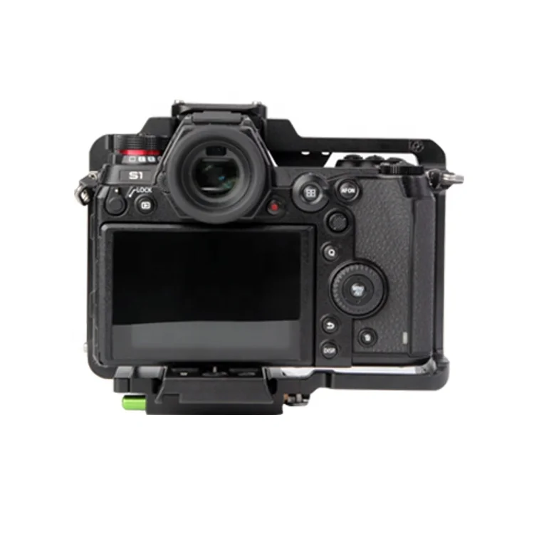 Gearvoo cage for DSLR, with built-in manfrotto 501 quick release plate, design for panasonic S1/S1R.S1H. DSLR rigs