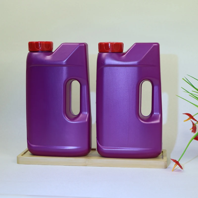 Высокое качество 1L HDPE пластиковая пустая бутылка для моторного масла с винтовой крышкой контейнер смазки 1 литр колба мазута оптовая продажа завода