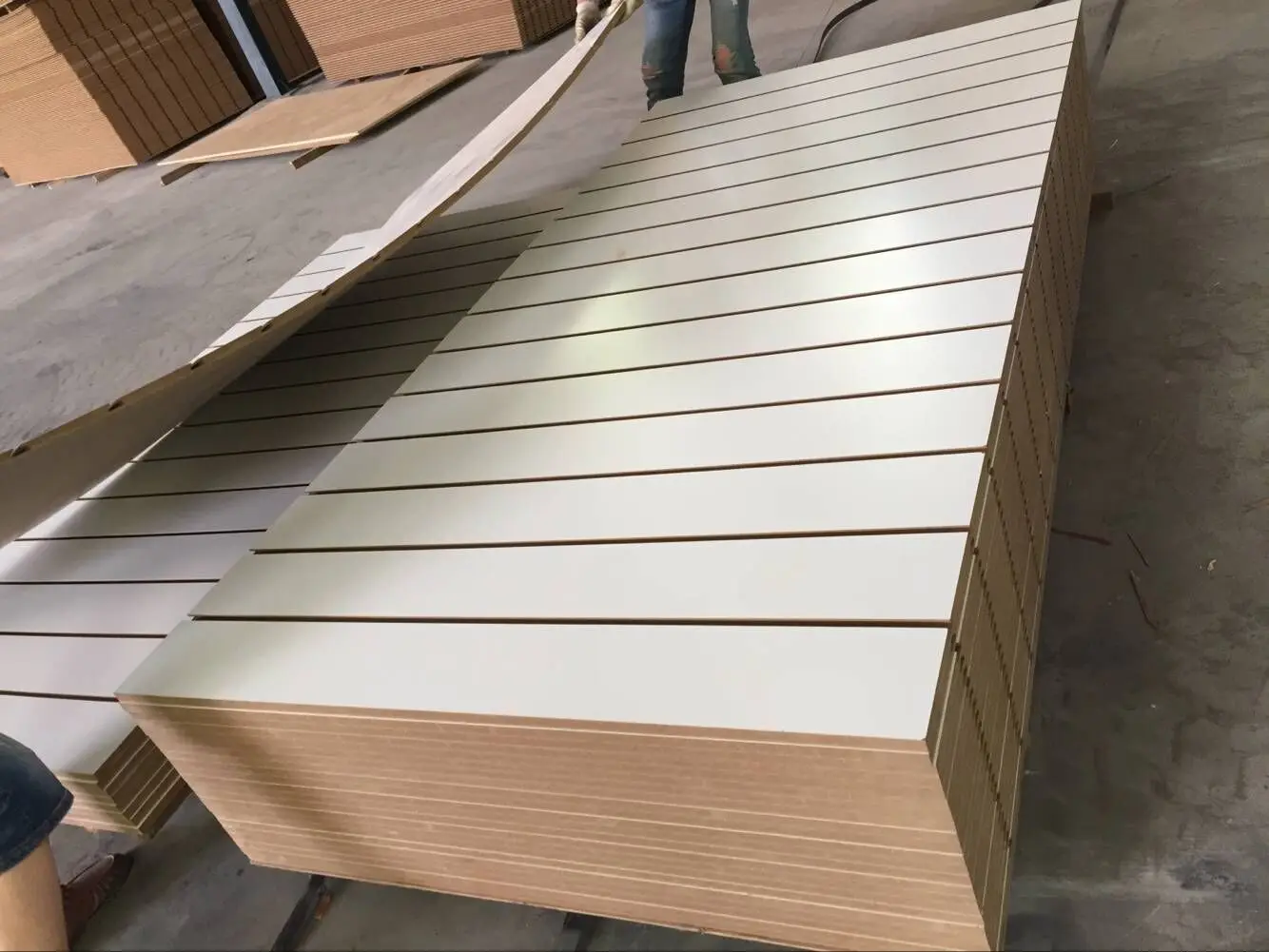 slat wall display slatwall panel mdf garage wall customized color fibreboards slatwall panels
