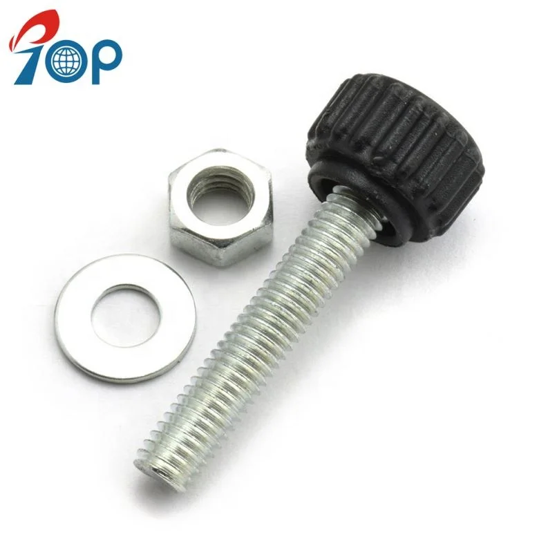 China Factory Round Nylon Head Black SS304 Thumb Screws