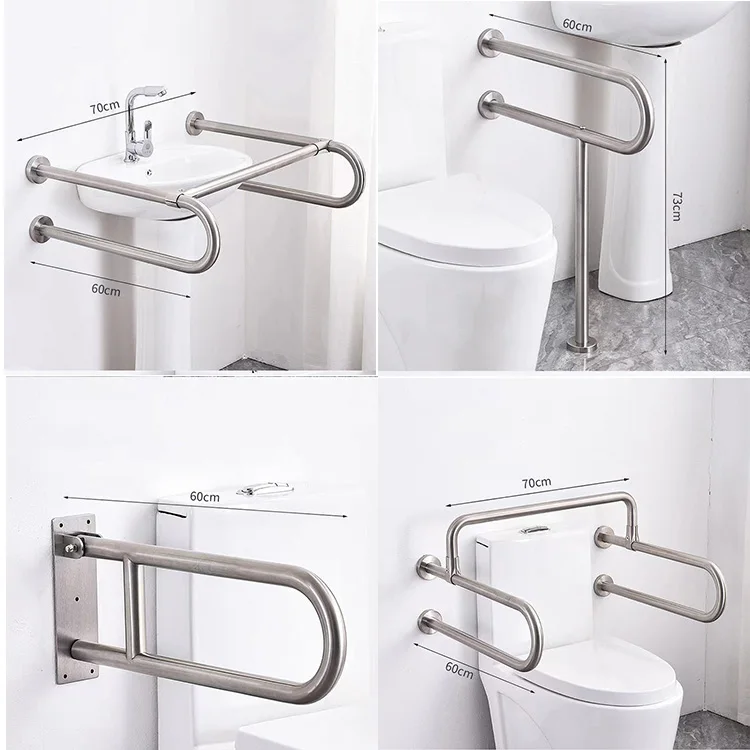 Grab Bar Stainless Steel Modern Style Safety Shower Disabled customized Grab Bar