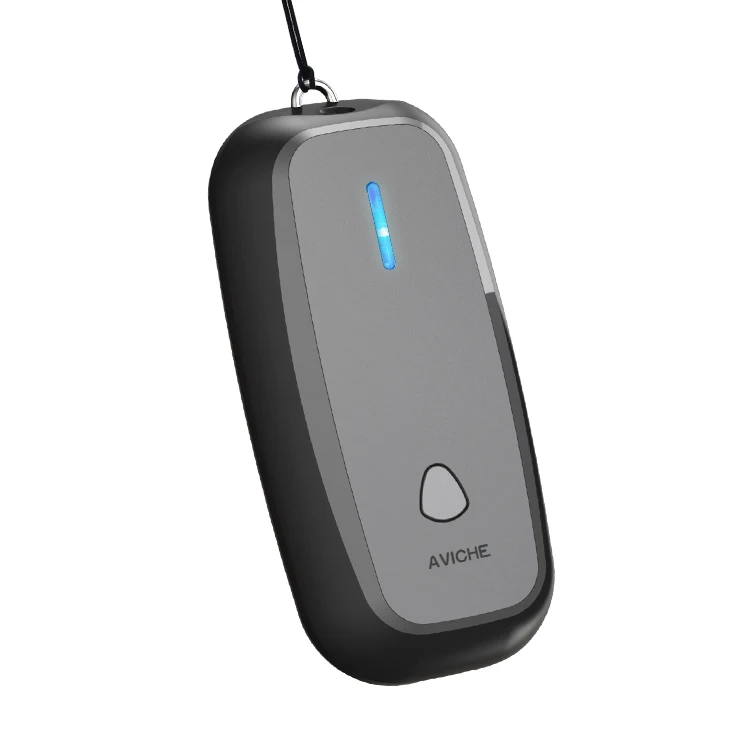 AVICHE M5 China factory price portable personal negative ion anion wearable air purifier necklace for kids, smoker, pm2.5