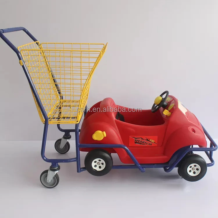 RH-SK05 1180X560X1000mm    Plastic car cartoon children shopping cart
