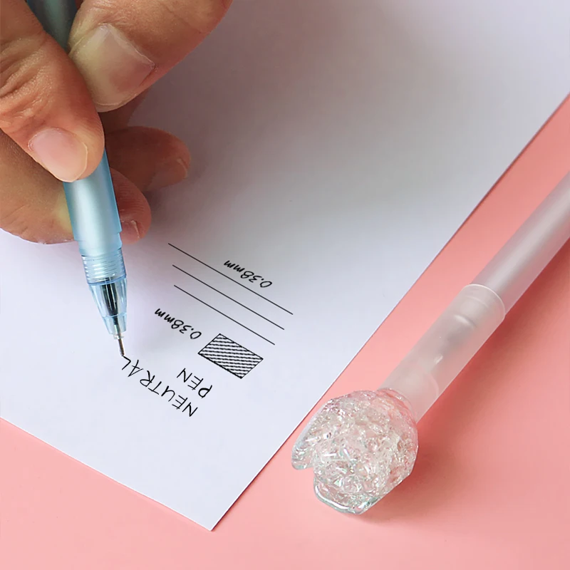 Оптовая продажа, симпатичная необычная ручка с подвеской в виде звезды для девочек, гелевые ручки для подписей для школьников, школьников, канцелярские принадлежности с индивидуальным логотипом для студентов