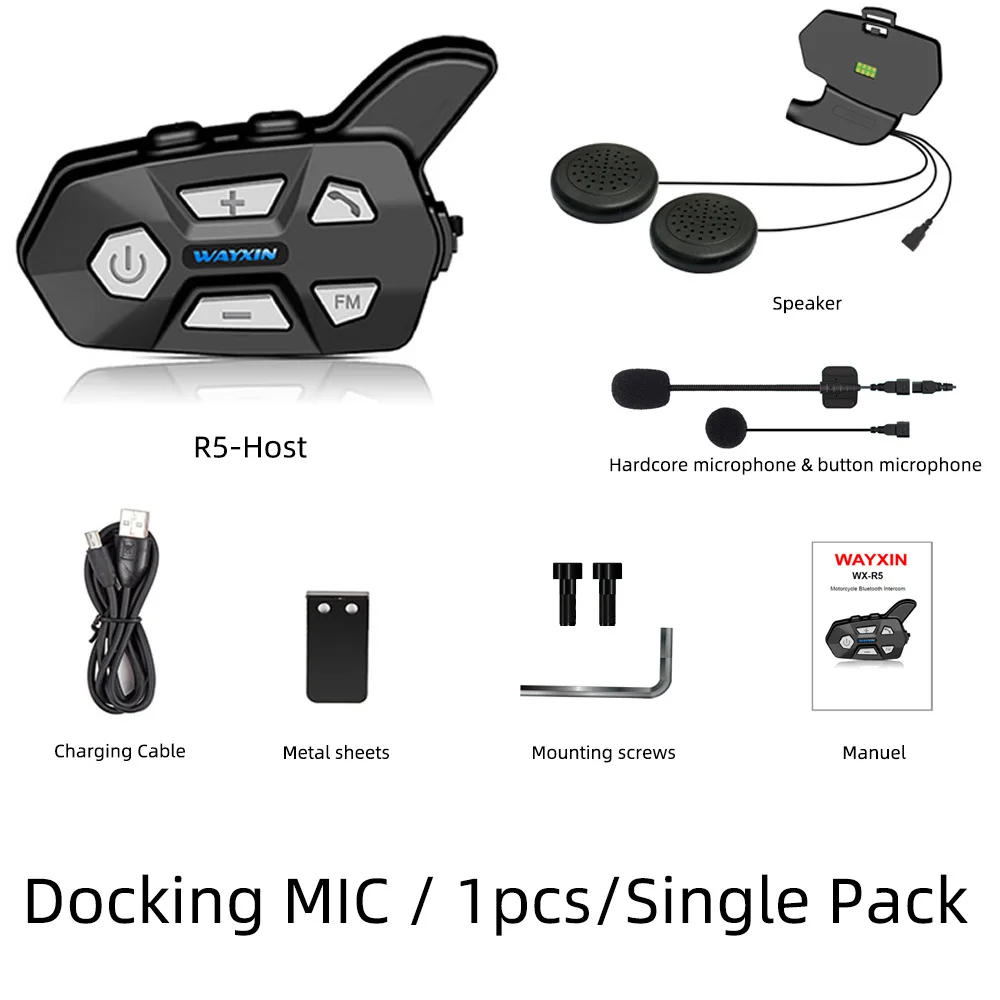 Motorcycle wireless earphone Long range 1200m Support GPS/waterproof/hands-free/music/microphone intercom Wireless headphones