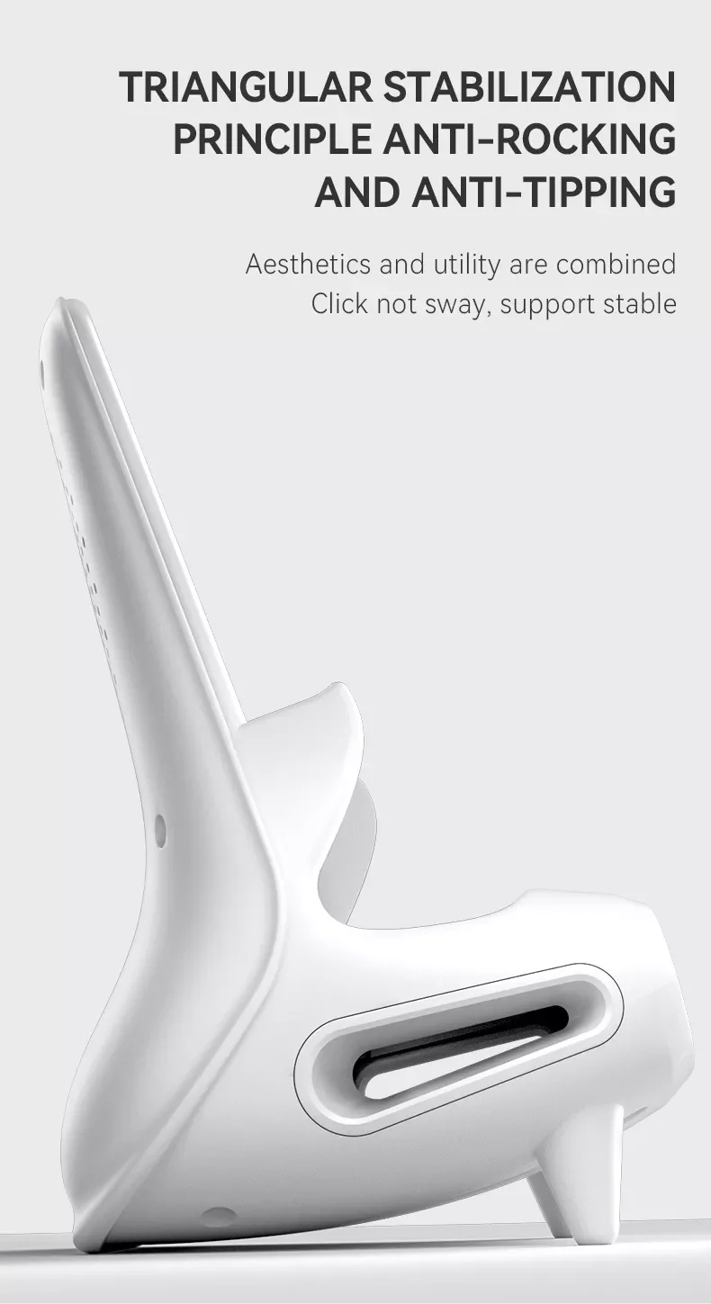 Desktop Vertical Fast Wireless Charger Qi Certified Wireless Charging Stand Compatible with iPhone 14/13/12 Samsung Galaxy