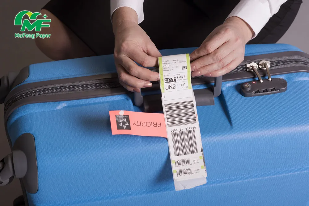 Virgin Luggage Tag Boarding Passes Hang Tag For Baggage Airline Paper Luggage Tags Blank Labels Customized Adhesive