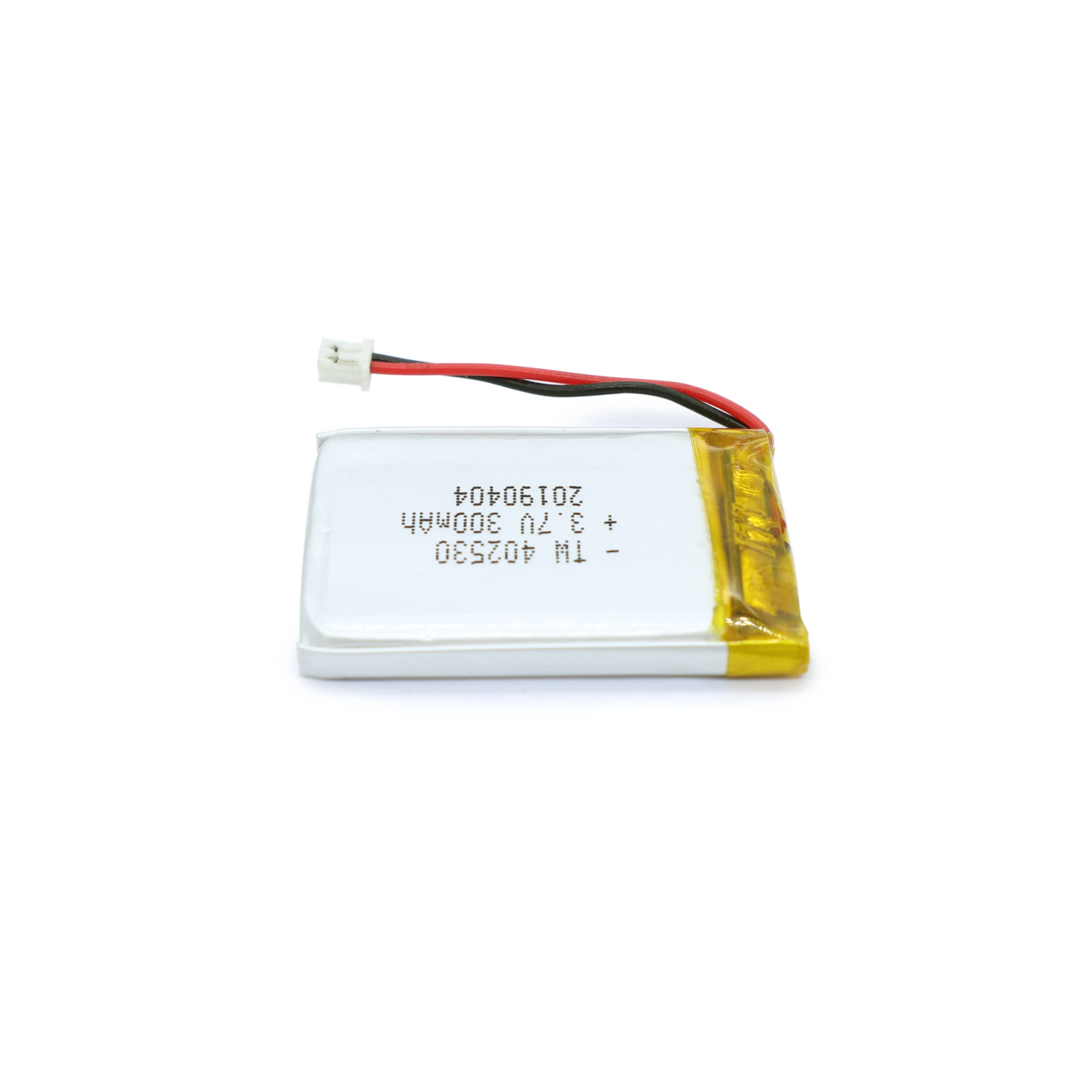 402530 lipo battery 3.7v 300mah lithium polymer battery 552035 with PCM, JST-PH-2P Connector for GPS tracker