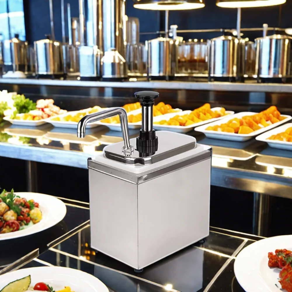 Heavybao Wholesale Electric Hot Chocolate Warmer Dispenser Commercial Warm Sauce Dispenser Cheese Dispenser Pump For Buffet