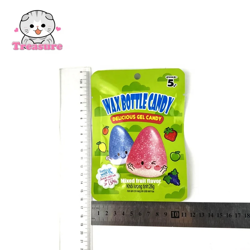 Fruit juice candy color soft candy halal candy