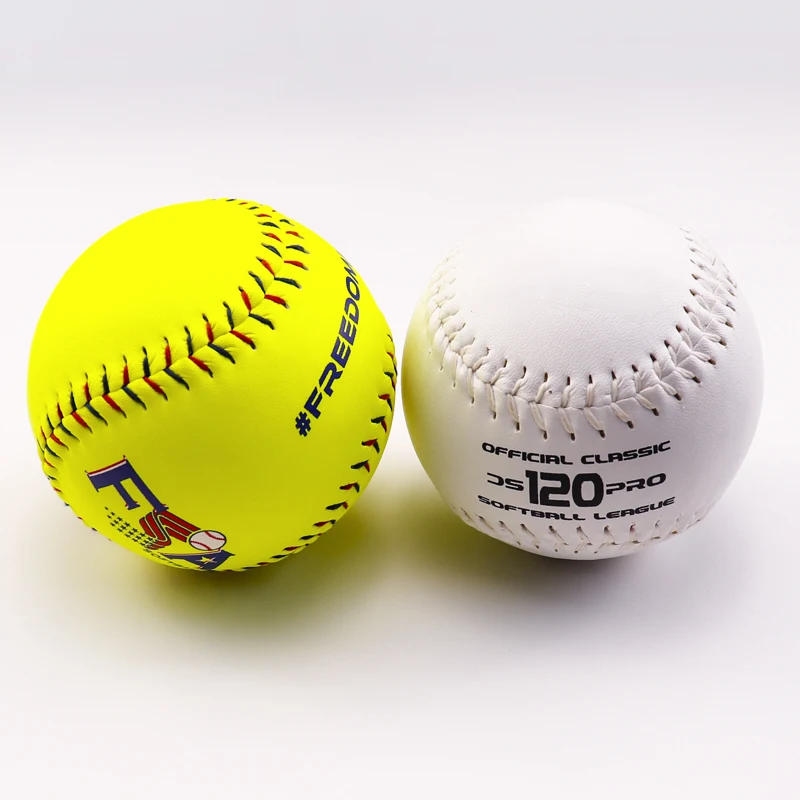 Wholesale High Quality Cheap Price Customized Logo Softball Practice Balls Pitching Batting Hitting Training Softball