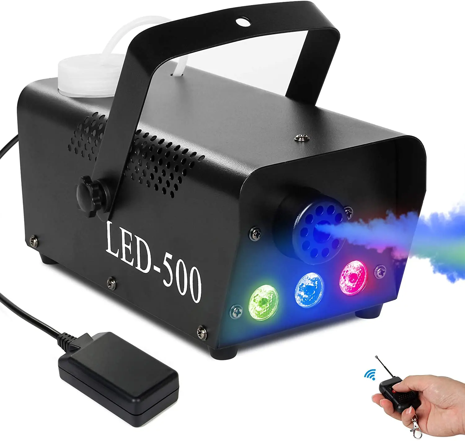 500W 900W Colorful Fog Machine Smoke Machine with Wired Remote Control DJ Disco Party