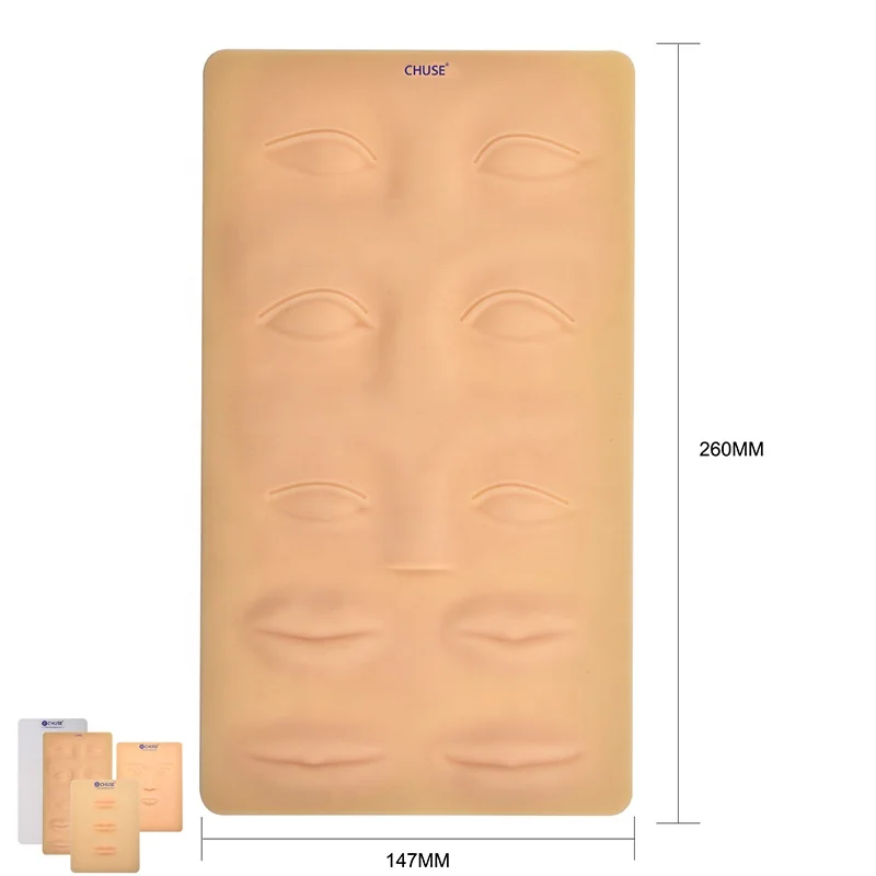 Permanent Make Up Training Accessories Eyeliner Brows Lips Microblading Silicone Tattoo Practice Skins