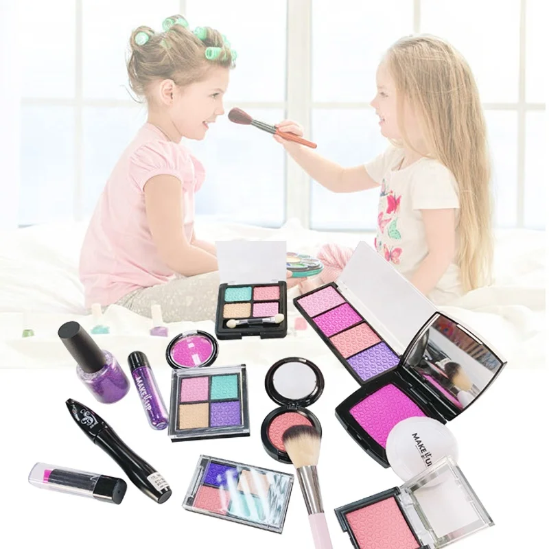 Лидер продаж Amazon, детский набор для макияжа, набор для творчества, Детская косметика, игрушки для ролевых игр, макияж для девочек