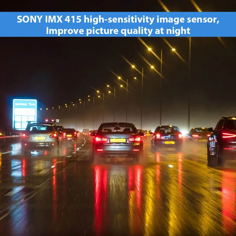 OEM 4K Wifi Driving Video Recorder Wireless Car Dvr 360 Degree Dual Dashcam Front 2K Rear 1080P GPS Wifi Hidden Dash Cam