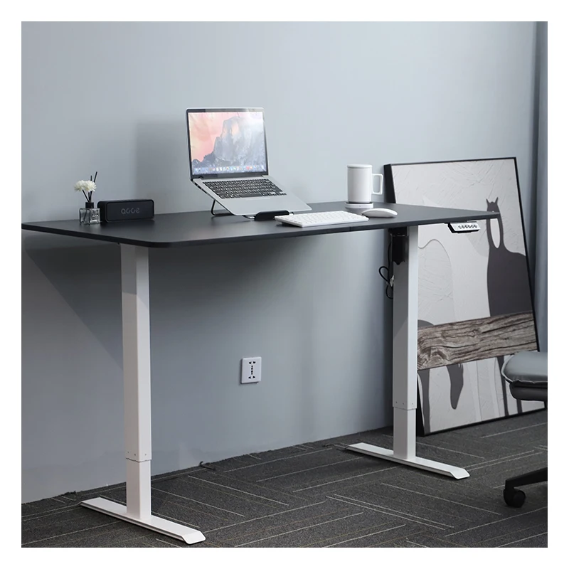 Hot Sale 2024 NEW Home Office Furniture  Single Motor Electric Height Adjustable Standing Office Desk Frame For Study And Work